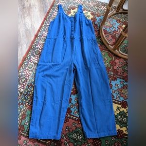 Ilana Kohn Blue Twill Jumpsuit size large